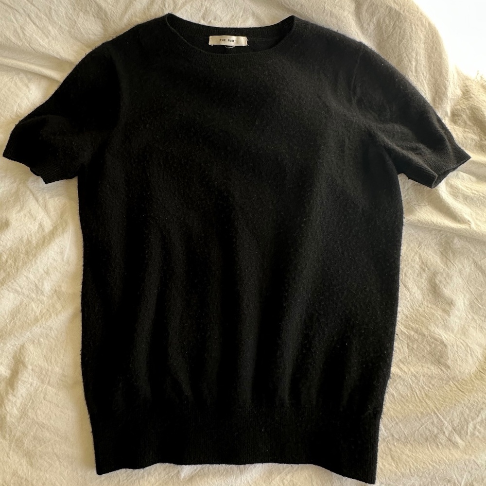 The Row Cashmere & Silk Knit Short Sleeve Top Size S - Picture 3 of 6